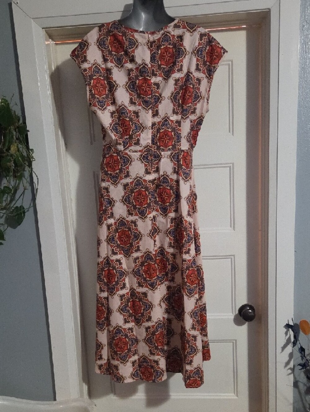 Bohemian Cream Maxi Dress - Picture 6 of 9